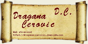 Dragana Cerović vizit kartica